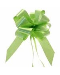 50mm Pull Bow Lime Green 20pk
