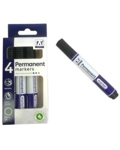 4 PERM MARKERS (BLACK INK) - PBLK