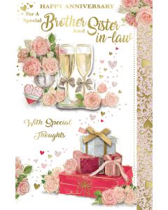 Brother & Sister in Law Anniversary C125 Pk6 Cards Xpress Yourself