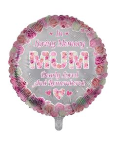 18" In Loving Memory Mum Round Foil