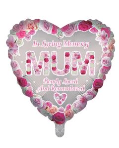 18" In Loving Memory Mum Heart