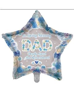 18" In Loving Memory Dad Star