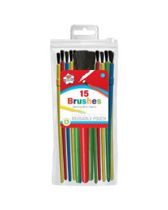 Assorted Children's Paint Brushes Pk15 IG Design