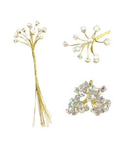 Iridescent Rhinestone Bunch 6x4mm WFC