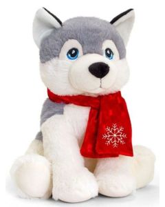 20cm Keel Eco Husky With Scarf