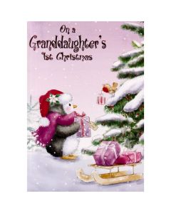 Granddaughter 1st Christmas C50 Pk12 Heartstrings