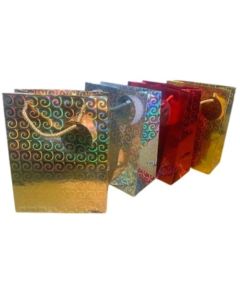 Holographic Small Gift Bags Pk12 (Tulip)