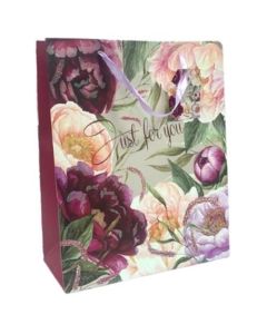 Just For You Floral Large Gift Bag Pk6 (Tulip)