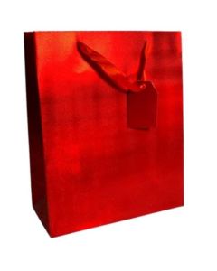 Red Foil Effect Large Gift Bag Pk6 (Tulip)