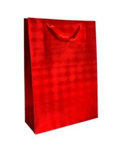 Red Foil Effect Extra Large Gift Bag Pk6 (Tulip)
