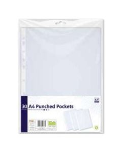 A4 Punched Pockets 30pk