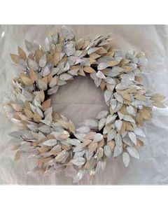 50cm Christmas Wreath Gold/Silver