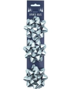 3 Silver Foil Bows