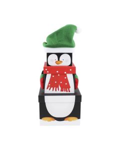 3pc Plush Penguin Boxes Eurowrap
