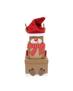 3pc Extra Large Plush Reindeer Boxes Eurowrap