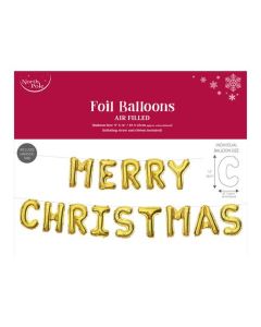 14" Merry Christmas Gold Letter Foils Eurowrap