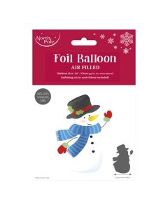 Snowman Standing Foil Balloon 24" Eurowrap