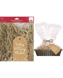 Brown Kraft Hamper Dressing Set 1pk Eurowrap