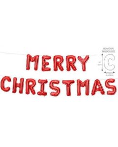 Merry Christmas Red Foil 14" Letters Eurowrap