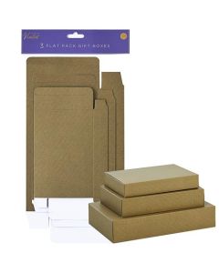 GOLD 3 PACK FLAT PACK BOX - XBV-GLD-FPB