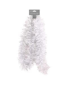 2m Chunky Tinsel - White Tallon