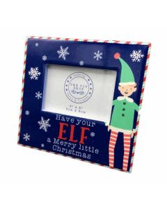Elf Frame Merry Little Christmas 2"x3"