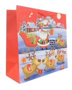 Mini Square Jumbo Christmas Bag Pk12