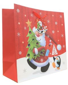Mini Square Jumbo Christmas Bag Pk12