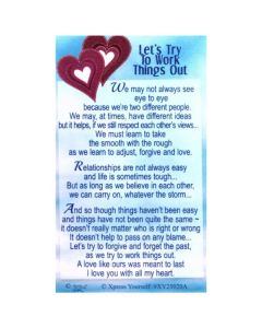 Wallet Let's Try To Work Things Out C25 Pk6 Xpress Yourself