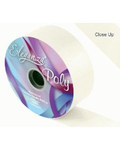 50mm Eleganza Poly Ribbon Ivory