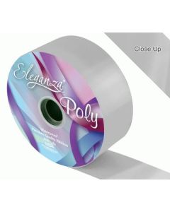 50mm Eleganza Poly Ribbon Silver
