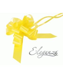 30mm Eleganza Pull Bow Yellow 30pk