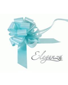 30mm Eleganza Pull Bow Light Blue 30pk