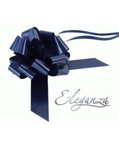 30mm Eleganza Pull Bow Navy Blue 30pk