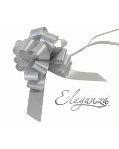 30mm Eleganza Pull Bow Silver 30pk