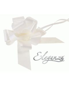 ELEGANZA POLY PULL BOWS 50MM X 20 PK WHITE NO.01 - 620070/1
