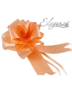 50mm Eleganza Pull Bow Peach 20pk