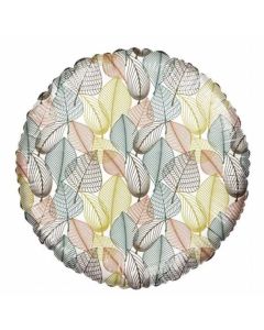 18" Leaves Circle Foil Balloon Tuftex
