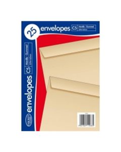25 Gummed Manilla Envelopes C5 229mm x 162mm - 80gsm