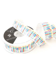 25mm Candles Ribbon On 20M Reel