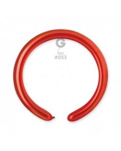 2"/5cm  Metallic Red Latex Modelling Balloons Pk100  #053 Gemar