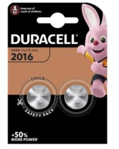 Duracell Batteries 2016 Lithium 3V 2 Pack