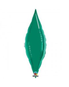 25" Emerald Green Taper Foil Balloon Unpackaged Qualatex