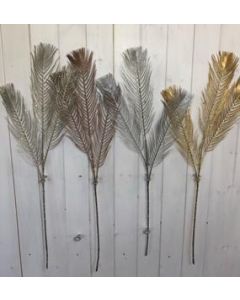 Glitter Peacock Feather Stem