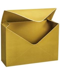 Flower Bouquet Envelope Boxes Metallic Gold 12Pk