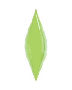 27" Lime Green Taper Unpackaged Foil Balloon Qualatex