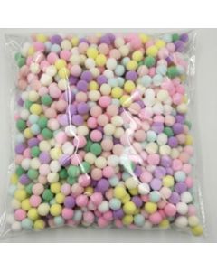 Mixed Pastels10mm Pompoms Bag of 2000