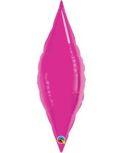 25" Magenta Taper Foil Balloon Unpackaged Qualatex