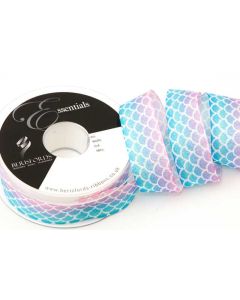 25mm Mermaid Sparkle Ribbon On 20M Reel