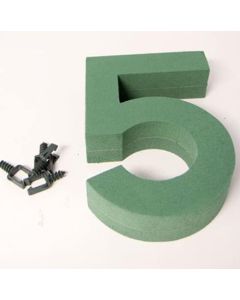 Number 5 Foam Backed Frame